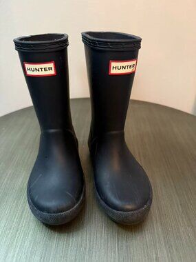Hunter Rain Boots - Toddler Size US10 - Black Color